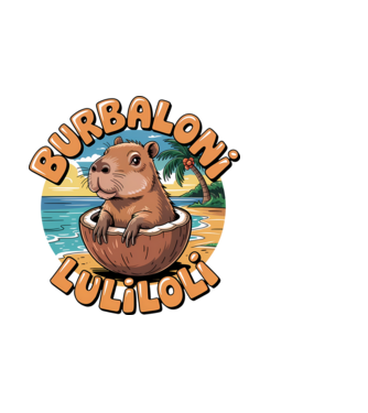 Burbaloni Luliloli model negru pe tricou