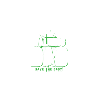 Walking dad green model negru pe tricou