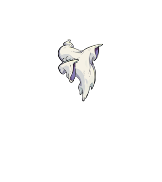 Dab ghost model negru pe tricou
