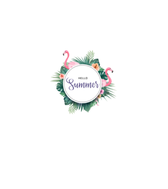 Hello summer model roz deschis pe tricou