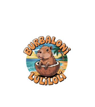 Burbaloni Luliloli model negru pe tricou