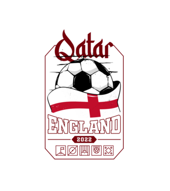 Qatar teams England model alb pe tricou