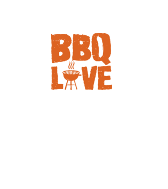 BBQ LOVE model negru pe tricou