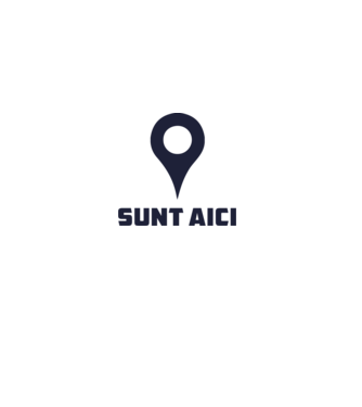 Sunt Aici model alb pe tricou