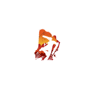Chainsaw man silhouette model negru pe tricou