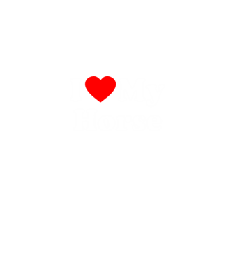 i ove my horse model albastru jeanși pe tricou