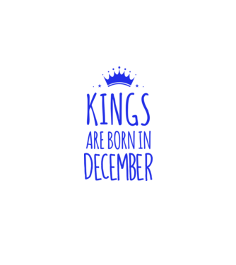 Kings are born in - December model galben pe tricou
