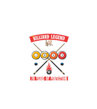 Billiard legend born in 1953 model negru pe tricou