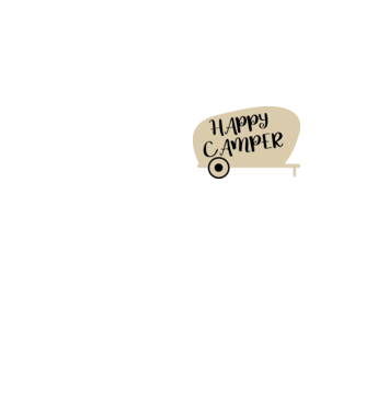 Happy camper text model galben neon pe tricou