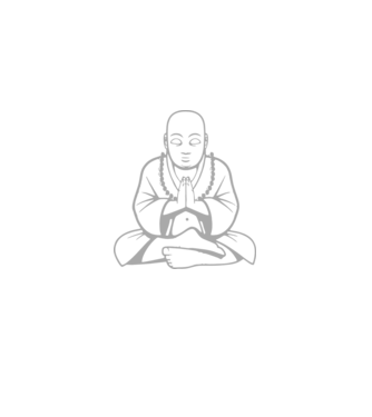 monk outline model negru pe tricou