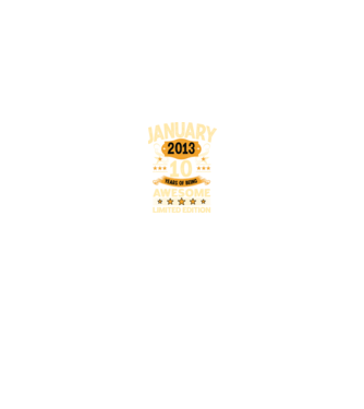 January 2013 10 years of being limited edition model negru pe tricou