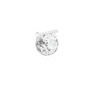 Zodiac femeie CAPRICORN retro model negru pe tricou