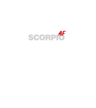 SCORPIO as fuck model negru pe tricou