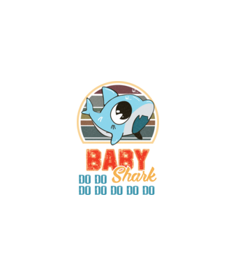BabyBOY shark model negru pe tricou