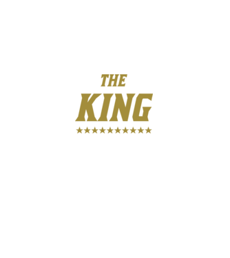 The King model negru pe tricou