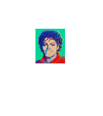 Micheal Jackson Art model alb pe tricou