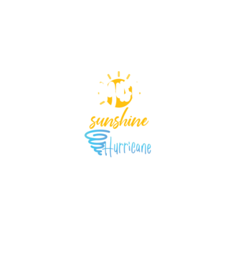 August Girls are Sunshine mixed with a little Hurricane model negru pe tricou