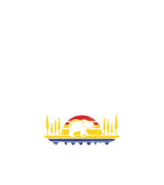 Land of Bears model negru pe tricou