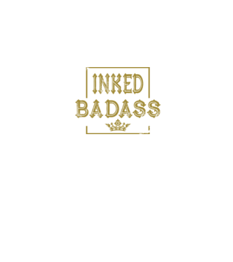 Inked Badass model negru pe tricou