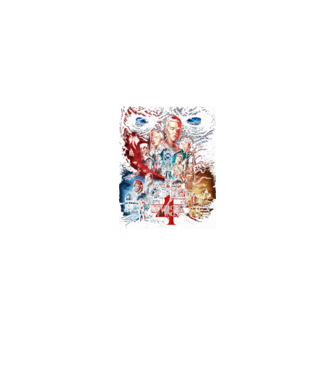 stranger things poster model negru pe tricou