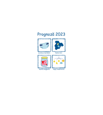 Prognoză 2023 model alb pe tricou