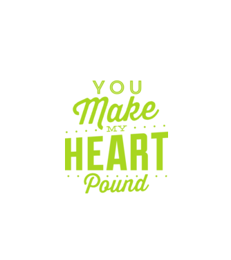 Make my heart model negru pe tricou