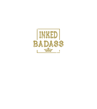 Inked Badass model negru pe tricou
