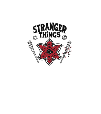 stranger things demogorgon head2 model alb pe tricou