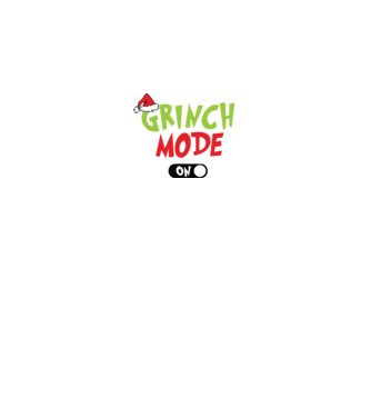 Grinch Mode model alb pe tricou