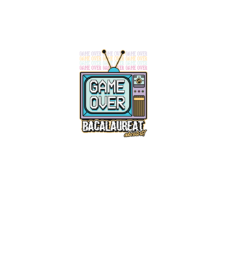 Absolvire retro bacalaureat model negru pe tricou