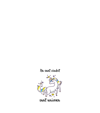 Nu sunt ciudat - sunt unicorn model alb pe tricou