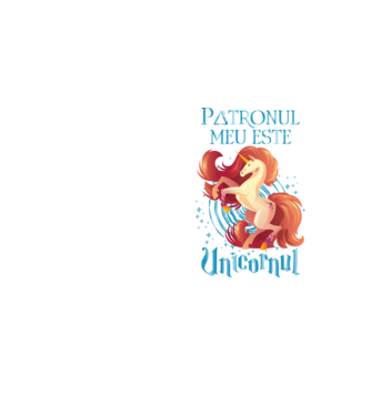 Patronul meu este UNICORNUL model galben neon pe tricou