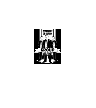 Group Mafiot model negru pe tricou