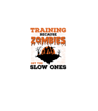 Zombies get the slow ones model alb pe tricou