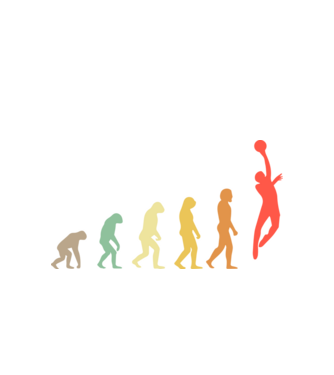 Basketball evolution model alb pe tricou