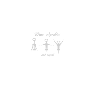 Wine Aerobics model negru pe tricou