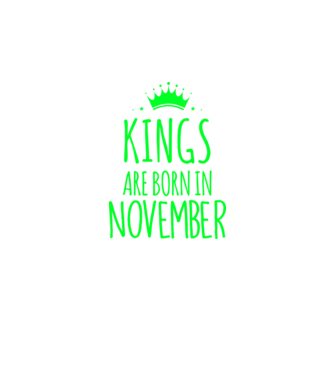 Kings are born in - November model gri închis pe tricou
