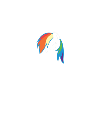 Rainbow Dash model gri pe tricou