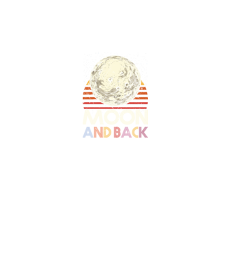 Retro vintage love you to the moon and back MOON model turcoaz pe tricou