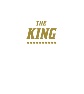 The King model negru pe tricou