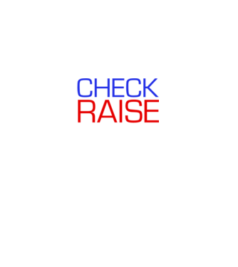 Check Raise model negru pe tricou