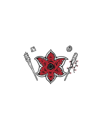 stranger things demogorgon head model alb pe tricou