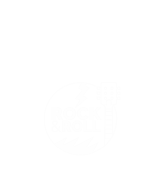 Rock n roll model negru pe tricou