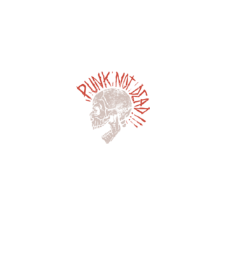 Punk Not Dead model negru pe tricou