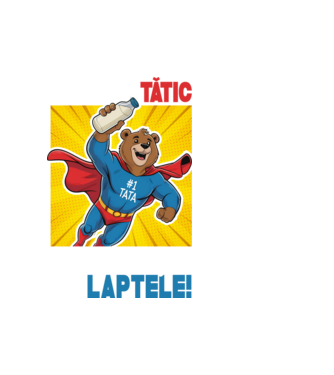 Doar un Tătic Care sosește cu laptele model alb pe tricou