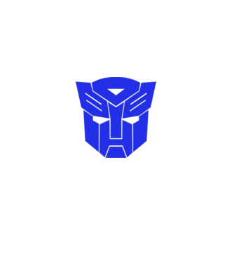 Autobot model alb pe tricou