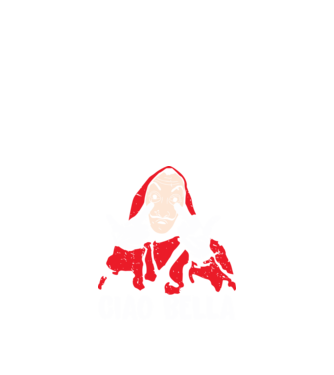 ciao bella dali model negru pe tricou