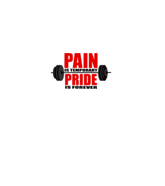 Pain is temporary model gri pe tricou