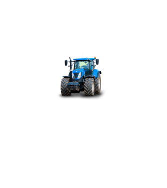 TRACTOR model alb pe tricou