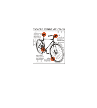 Bicycle fundamentals model gri pe tricou